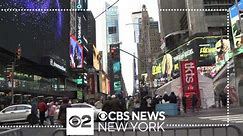 Times Square gets finishing touches for New Year's Eve 2024