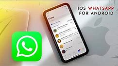 Install iOS WhatsApp On Any Android // iPhone WhatsApp For Android 🍎