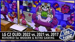LG C2 OLED Reviewed for Modern & Retro Gaming - 2022 C2 vs. 2021 C1 vs. 2017 C7 / MY LIFE IN GAMING