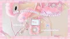 unboxing iPod Classic (5th Gen) in 2023 ✨ setup + mod + pink y2k inspired customization