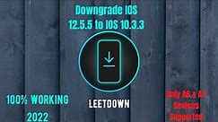 Downgrade IPhone 5 & 5s from IOS 12.5.5 to IOS 10.3.3