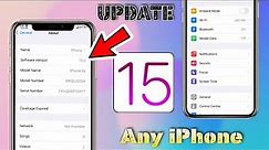 How to Get Software Update iOS 15 on iPhone (All Device) | How to Update iPhone 6,6s,6plus on IOS 15