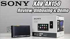 Sony XAV-AX150 Review, unboxing and demonstration.