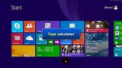 Windows 8.1 - Adding calculator as a shortcut on desktop (using mouse)
