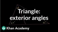 Triangle angle example 1 | Angles and intersecting lines | Geometry | Khan Academy