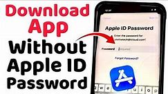 How to Install App Without Apple ID Password | How to Download App Without Apple ID Password.