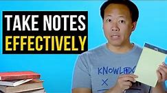 How to Take Notes Effectively | Jim Kwik