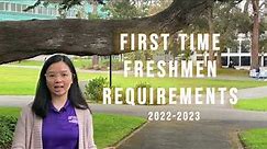 SFSU First Time Freshmen Requirements 2022-2023