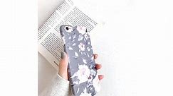 YeLoveHaw iPhone 6s Plus Case for Women Girls (Pink Flowers)