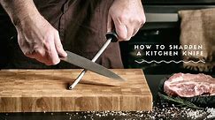 How to sharpen a kitchen knife.