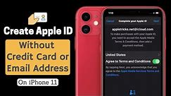 Create New Apple ID Without Credit Card on iPhone 11 | Easiest Way to Setup Apple ID