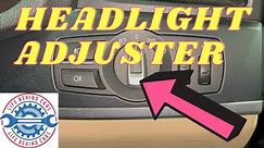 BMW X3 2011 Diesel Headlight Adjuster Location