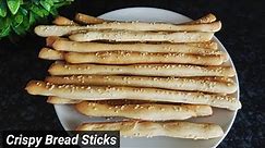 Easy and crispy bread sticks recipe! Homemade breadsticks!