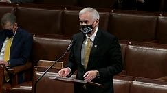 CA Rep. McClintock argues against Trump impeachment while wearing 'This mask is as useless as our governor' mask
