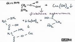 Reakcje glicyny z wodorotlenkiem miedzi(II)
