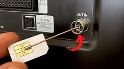 Upgrade your TV: insert a SIM card into your TV and unlock channels from all over the world!