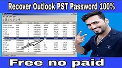 How to Recover lost PST Password for outlook,how to recover outlook password,how to recover outlook