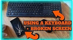 How to unlock a phone with a BROKEN SCREEN, using A KEYBOARD ! access a broken phone.