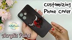 Angry Bull Phone Cover Painting | DIY Tutorial | @DallyDreams