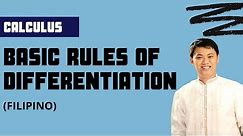 Basic Rules of Differentiation - Basic/Differential Calculus