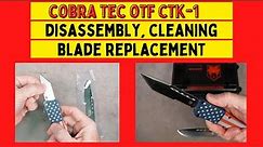 Cobra-Tec OTF Automatic Knife Disassembly, Cleaning & Blade Replacement
