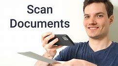 How to Scan a Document to your Phone