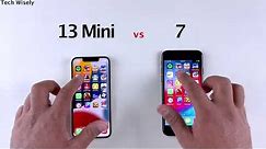iPhone 13 Mini vs iPhone 7 SPEED TEST