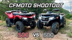 2022 CFMOTO CFORCE 500 vs 600 Race | Which One Should You Buy?