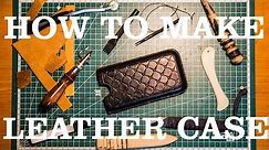 How to make leather case for smartphone - perfect fit!