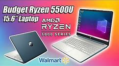 A Low-Cost Ryzen 5 5500U 15.6 Inch Laptop From Walmart! HP 15wm Hands-On Review