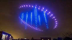 Flying Through A 250 Drone Swarm at Night - Drone Light Show