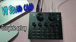 How to use V8 Sound Card | Complete set up and Sound Test