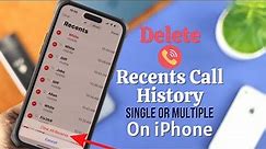 How to Delete All Recent Call History on iPhone!