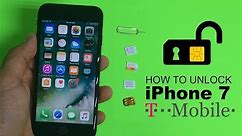 How To Unlock iPhone 7 from T-Mobile to any carrier