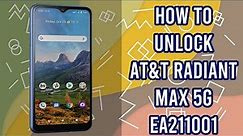 How to Unlock AT&T RADIANT Max 5G EA211001 by imei code, fast and safe, bigunlock.com
