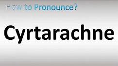 How to Pronounce Cyrtarachne
