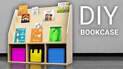 DIY Bookcase for a Kid's Room w/free plans