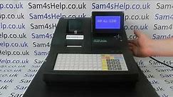 How To Set Up 1st Use Sam4S NR-500 NR-510F NR-520F Cash Register Quick Start Instructions Tutiorial