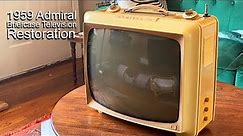 1959 Admiral Briefcase Television Restoration