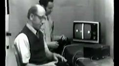 Ralph Baer and Bill Harrison testing the Brown Box [1969]