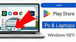 How to Install Google Play Store on PC windows 11 | Download & Install Playstore Apps in Laptop/PC