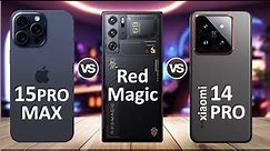 Nubia Red Magic 9 Pro Plus Vs iPhone 15 Pro Max Vs Xiaomi 14 Pro