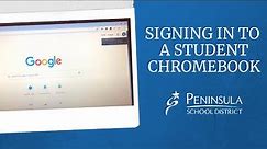 How to Sign In to a Student Chromebook