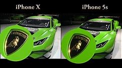 iPhone X vs iPhone 5s Camera Test (Auto Show)