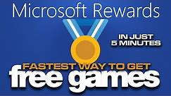 How to get FREE games or Xbox Live Gold for Free in 5 minutes a day | Microsoft Rewards
