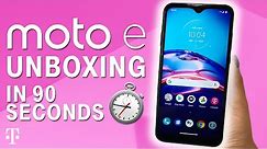 Motorola Moto E Unboxing in 90 Seconds | T-Mobile