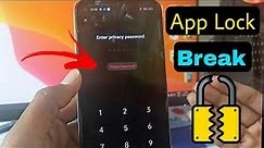 How to reset realme mobile app lock password | realme app lock forgot password