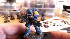 Painting Space Wolves with contrast paint - easy