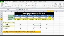 Excel 2010 - Odwołanie bezwzględne i względne - porada 6