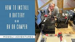 How to install a battery in an RV or camper
